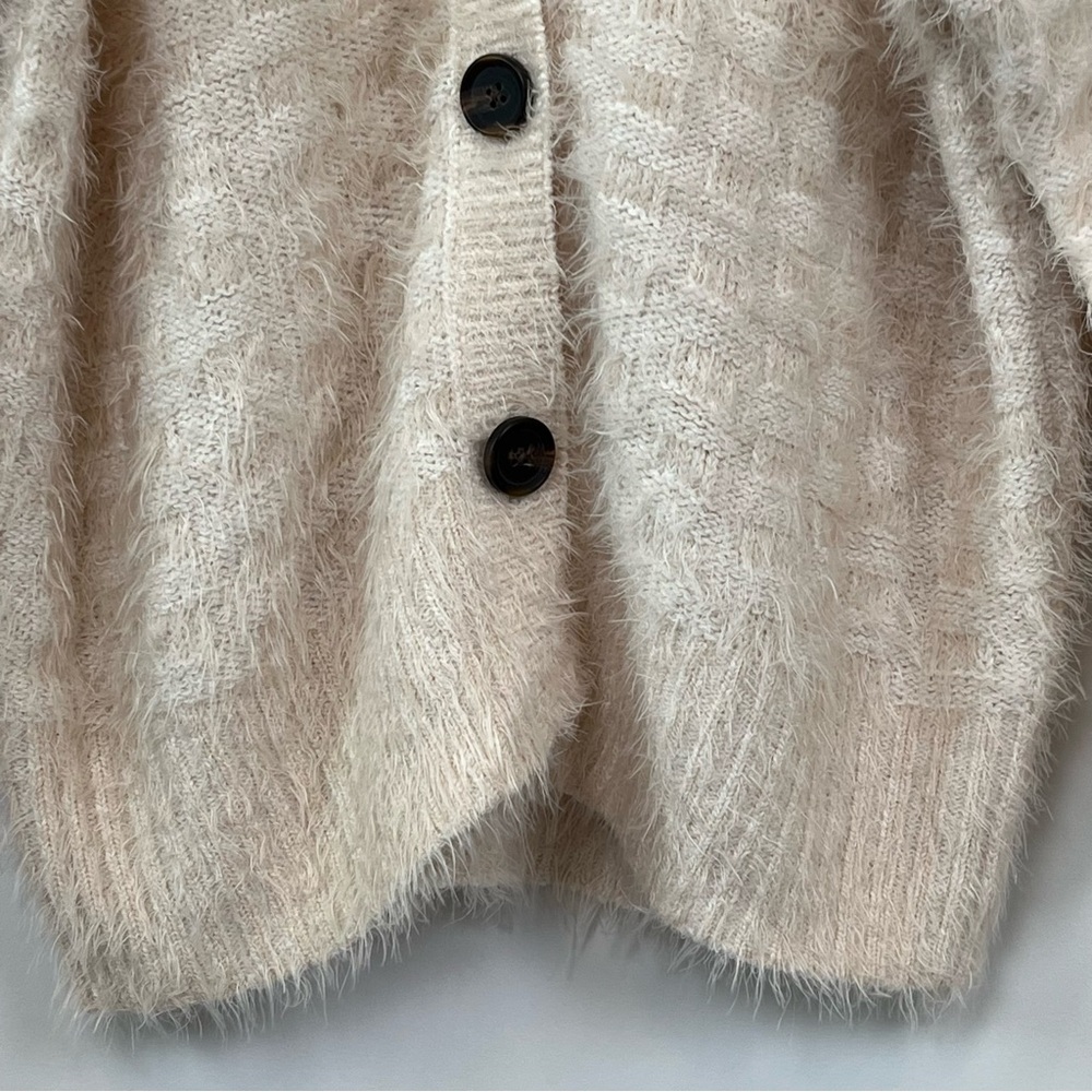 Wild Fable Cream Fuzzy Cardigan - Picture 3 of 12